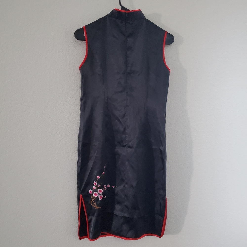 Asian Inspired Sleeveless Dress - Picture 4 of 7